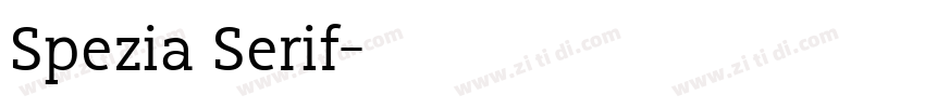 Spezia Serif字体转换